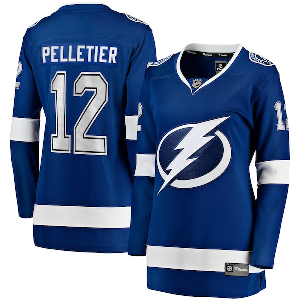 Jakob Pelletier Tampa Bay Lightning Women's Home Breakaway Jersey - Blue