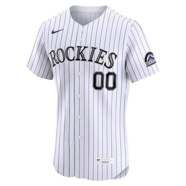 Colorado Rockies Nike Home Elite Custom Jersey - White - Image 2