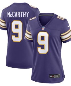 J.J. McCarthy Minnesota Vikings Nike Women's 2nd Alternate 2024 NFL Draft First Round Pick Player Game Jersey - Purple