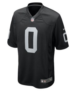 Alternative view of Jakorian Bennett Las Vegas Raiders Nike Team Game Jersey -  Black