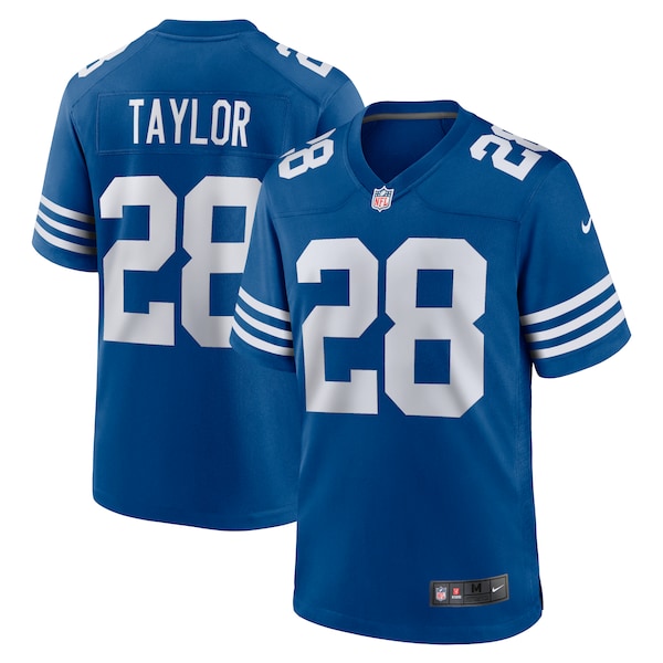 Men's Nike Jonathan Taylor Royal Indianapolis Colts Alternate Game Jersey/White - Image 2
