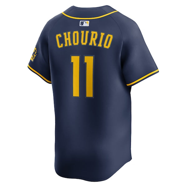 Jackson Chourio Milwaukee Brewers Nike Alternate 2 Limited Jersey - Navy - Image 3