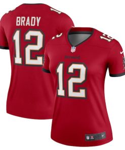 Alternative view of Tom Brady Tampa Bay Buccaneers Nike Women's Legend Jersey - Red/Pewter