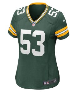 Alternative view of Arron Mosby Green Bay Packers Nike Women's Team Game Jersey -  Green