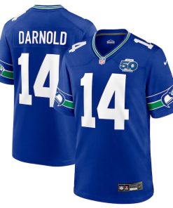 Sam Darnold Seattle Seahawks Nike Alternate 50th Season Game Jersey - Royal