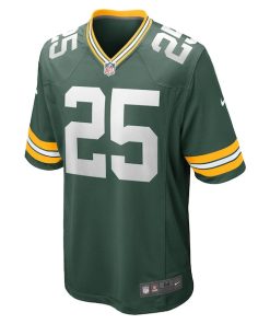 Alternative view of Keisean Nixon Green Bay Packers Nike Game Player Jersey - Green