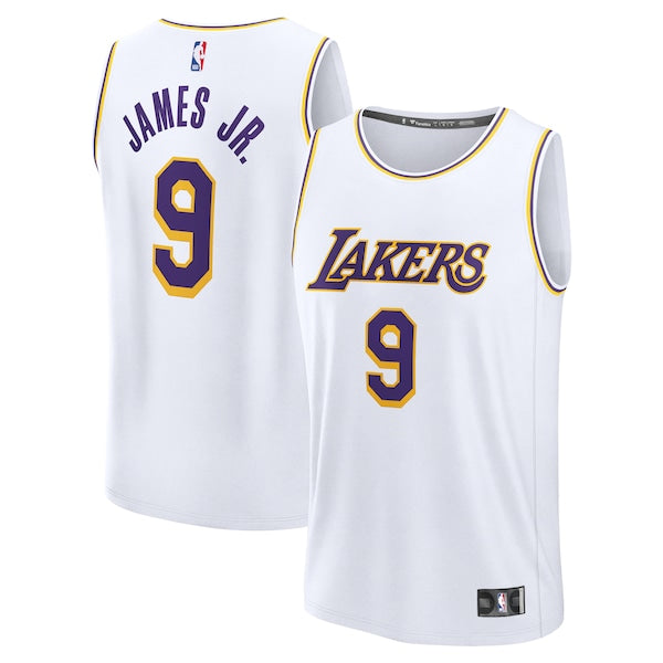 Bronny James Los Angeles Lakers Fast Break Replica Player Jersey - Association Edition - White
