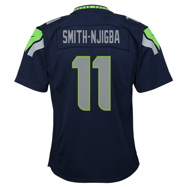 Youth Seattle Seahawks Jaxon Smith-Njigba Nike College Navy Super Bowl LX Patch Game Jersey - Image 3