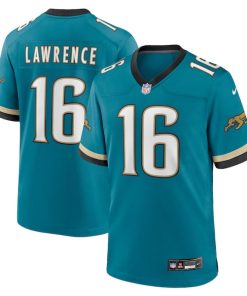 Trevor Lawrence Jacksonville Jaguars Nike Prowler Throwback Player Game Jersey - Teal