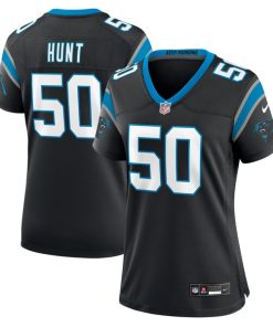Robert Hunt Carolina Panthers Nike Women's  Game Jersey -  Black