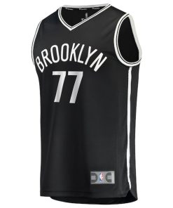Alternative view of Ben Saraf Brooklyn Nets  Youth Fast Break Replica Jersey - Black - Icon Edition