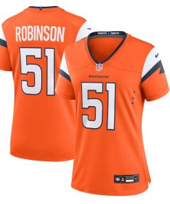 Que Robinson Denver Broncos Nike Women's Team Game Jersey -  Orange