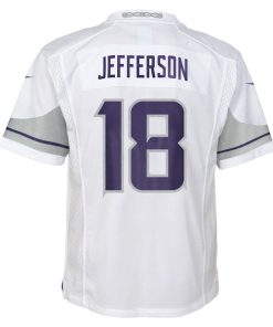 Alternative view of Justin Jefferson Minnesota Vikings Nike Preschool Alternate Player Game Jersey - White