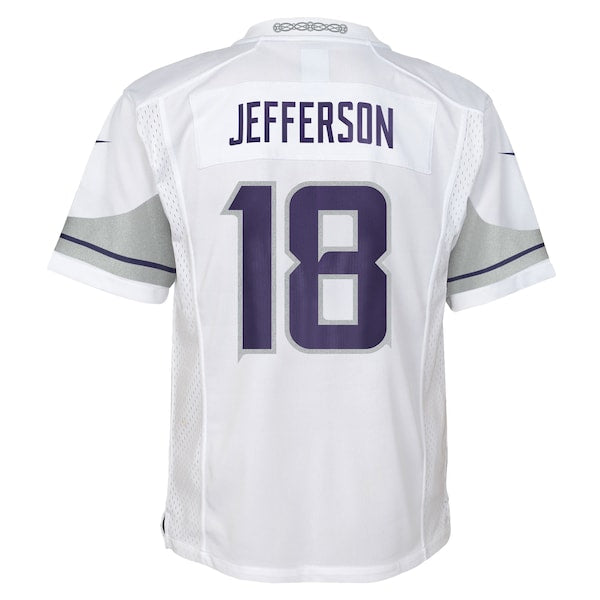 Justin Jefferson Minnesota Vikings Nike Preschool Alternate Player Game Jersey - White - Image 2