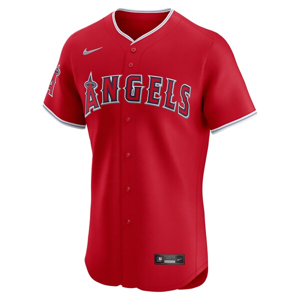 Los Angeles Angels Nike Alternate Elite Jersey - Red/White - Image 3