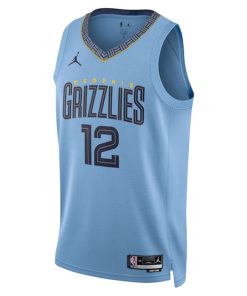 Alternative view of Ja Morant Memphis Grizzlies Jordan Brand Unisex Swingman Jersey - Statement Edition - Light Blue