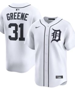 Riley Greene Detroit Tigers Nike Home Limited Player Jersey - White