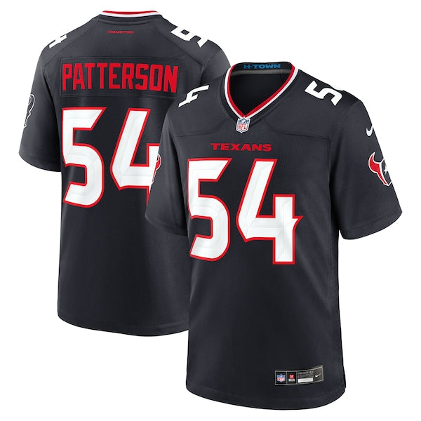 Jarrett Patterson Houston Texans Nike Team Game Jersey - Navy