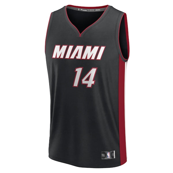 Tyler Herro Miami Heat Youth Fast Break Replica Player Jersey - Black - Icon Edition - Image 2