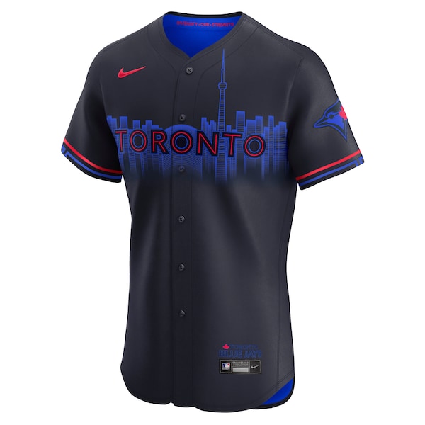Toronto Blue Jays Nike City Connect Elite Jersey - Navy - Image 2