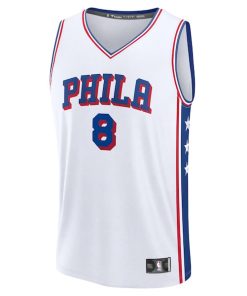 Alternative view of Paul George Philadelphia 76ers  Fast Break Replica Player Jersey - Association Edition - White
