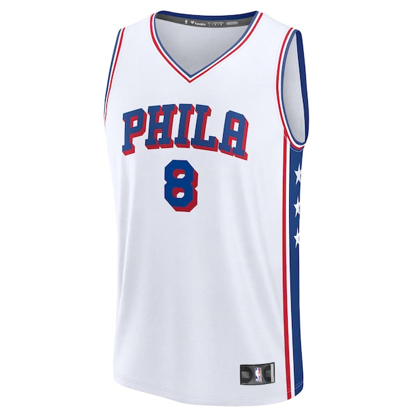 Paul George Philadelphia 76ers Youth Fast Break Replica Player Jersey - Association Edition - White - Image 2