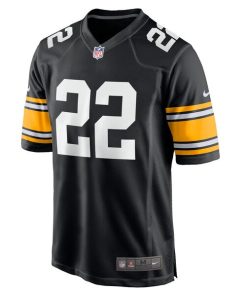 Alternative view of Najee Harris Pittsburgh Steelers Nike Home Player Game Jersey - Black