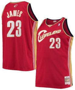 LeBron James Cleveland Cavaliers 2003/04 Big & Tall Hardwood Classics Swingman Jersey - Red