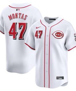 Frankie Montas Cincinnati Reds Nike Home Limited Player Jersey - White
