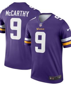 Alternative view of J.J. McCarthy Minnesota Vikings Nike Alternate Legend Player Performance Top - White/Purple