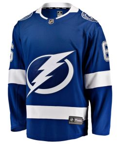 Alternative view of Nick Abruzzese Tampa Bay Lightning  Home Breakaway Jersey - Blue