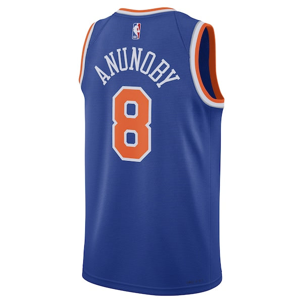 OG Anunoby New York Knicks Nike Unisex Swingman Jersey - Icon Edition - Blue - Image 3