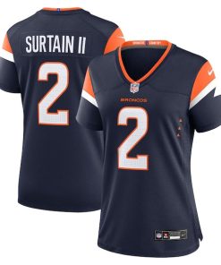 Patrick Surtain II Denver Broncos Nike Women's Alternate Game Jersey - Navy