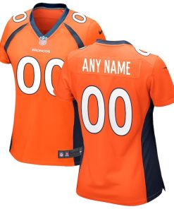 Denver Broncos Nike Women's Custom Game Jersey - Orange