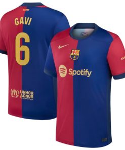 Gavi Barcelona Nike 2024/25 Home Replica Player Jersey - Royal