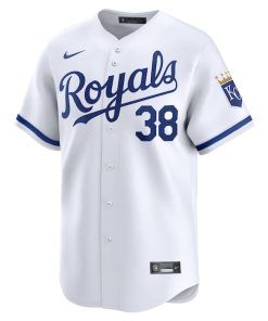 Alternative view of Josh Taylor Kansas City Royals Nike Home Limited Player Jersey - White