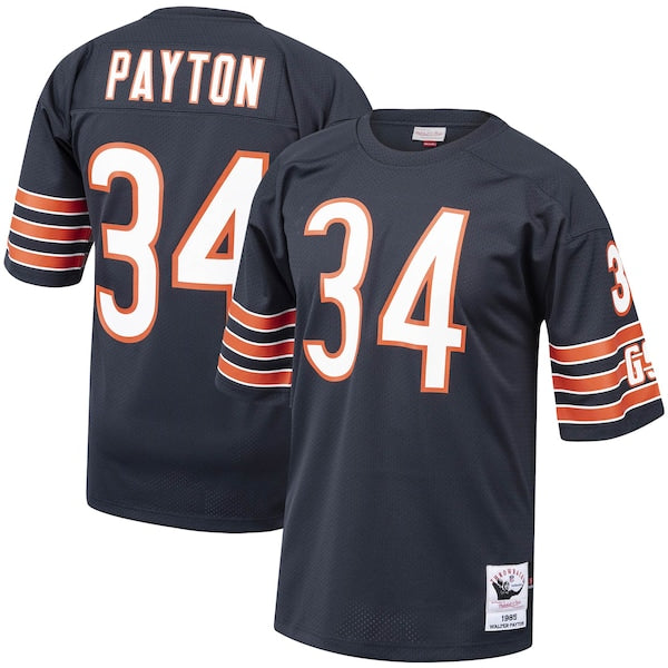 Walter Payton Chicago Bears 1985 Authentic Throwback Retired Player Jersey - Navy/White - Image 2