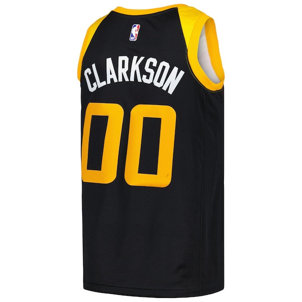 Jordan Clarkson Utah Jazz Nike Swingman Player Jersey - City Edition - Black - Image 3