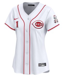 Alternative view of Cincinnati Reds Nike Women's #1 Mom Home Limited Jersey - White