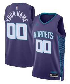 Charlotte Hornets Jordan Brand Unisex 2022/23 Swingman Custom Jersey - Statement Edition - Teal