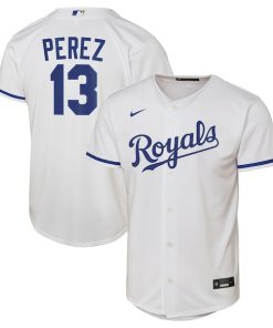 Salvador Perez Kansas City Royals Nike  Youth Home Replica Jersey - White