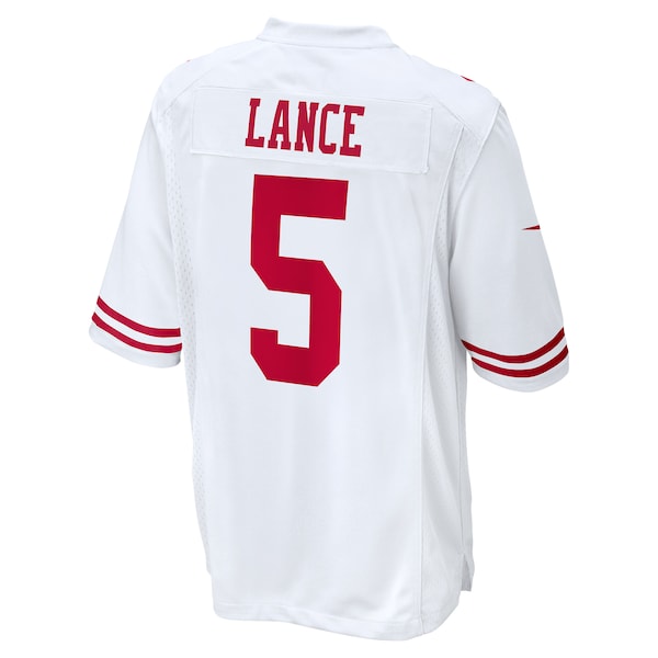 Trey Lance San Francisco 49ers Nike Game Jersey - White - Image 3