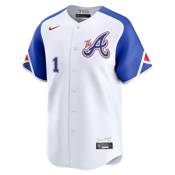 Ozzie Albies Atlanta Braves Nike City Connect Limited Player Jersey - White - Image 2