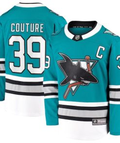 Logan Couture San Jose Sharks  30th Anniversary Premier Breakaway Player Jersey - Teal