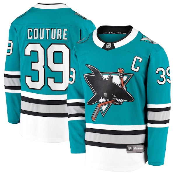 Logan Couture San Jose Sharks 30th Anniversary Premier Breakaway Player Jersey - Teal