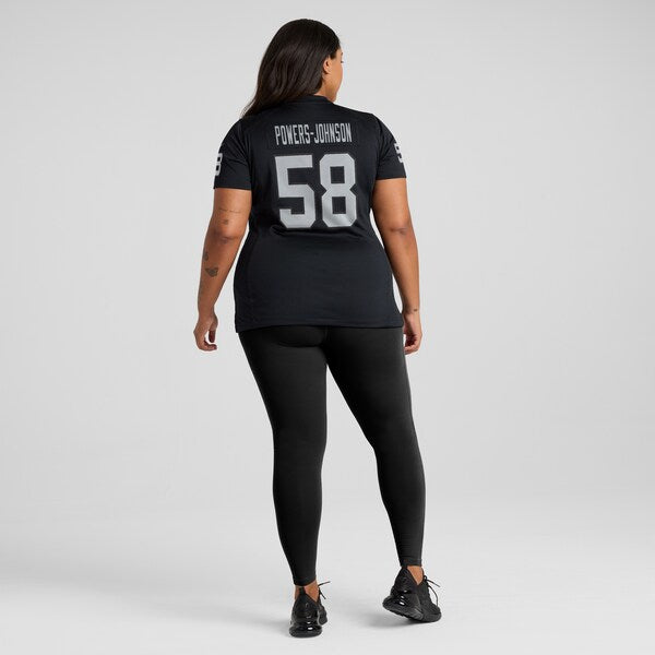Jackson Powers-Johnson Las Vegas Raiders Nike Women's Game Jersey - Black - Image 5