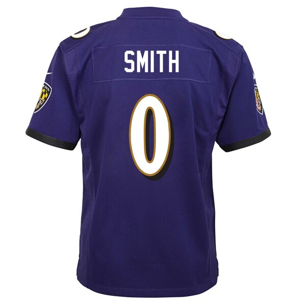 Roquan Smith Baltimore Ravens Nike Youth Team Player Game Jersey - Purple - Image 3