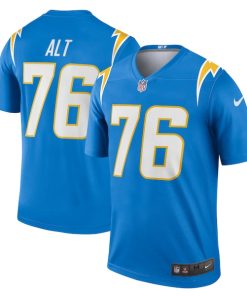 Joe Alt Los Angeles Chargers Nike Team Legend Player Performance Top - Powder Blue