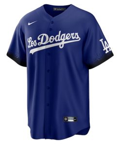 Alternative view of Mookie Betts Los Angeles Dodgers Nike City Connect Replica Player Jersey - Royal