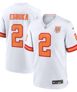 Alternative view of Emeka Egbuka '76 Tampa Bay Buccaneers Nike Alternate 50th Season Game Jersey - '76 White/Creamsicle/Red